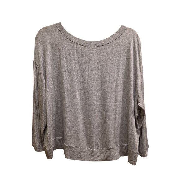Rene Rofe Heather Gray Long Sleeve Soft Tee Top XL - Picture 1 of 5
